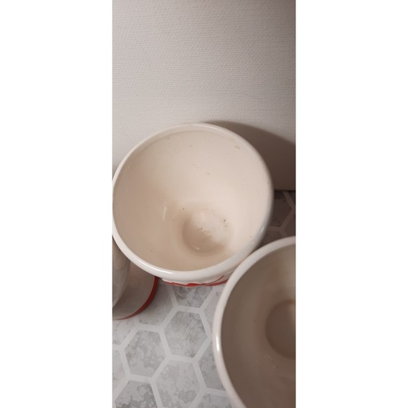 Holt Howard Set of 4 Whimsical Egg Cups, Coq Rouge Rooster Design 1961 - Picture 6 of 10